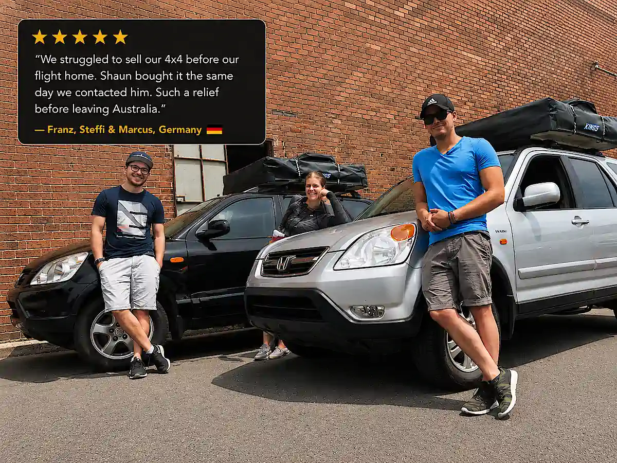 Happy customers sold their 4x4 adventure vehicle to Travelwheels campervan buyers in Sydney.
