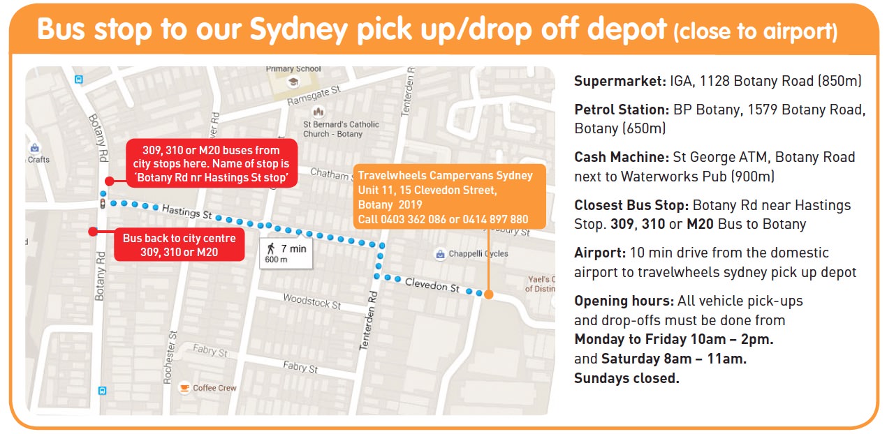 New Botany Map Clevedon St