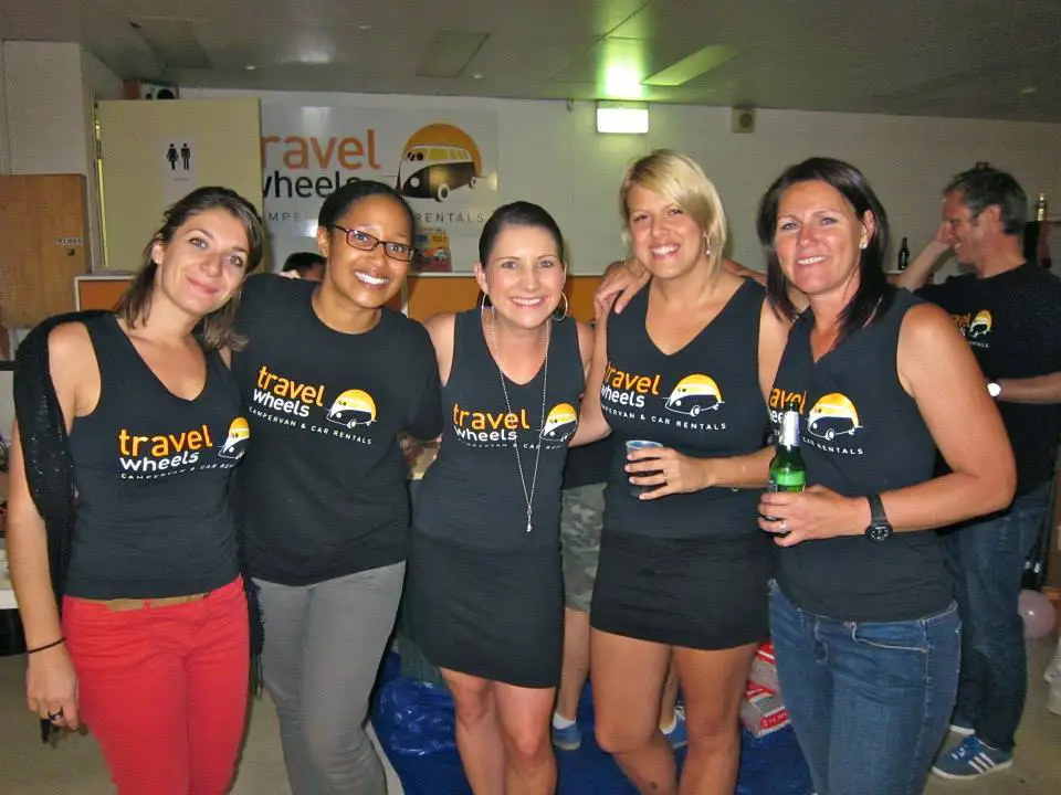 Contact Travelwheels Campervan Hire - photo of the girls from the Travelwheels office