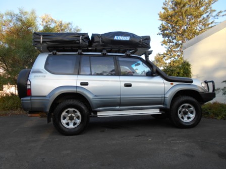 Used Toyota landcruiser 4x4 for sale in Sydney with roof tent