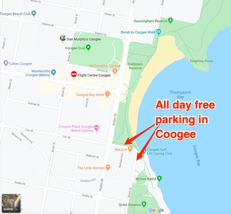 Park your campervan for free in Sydney