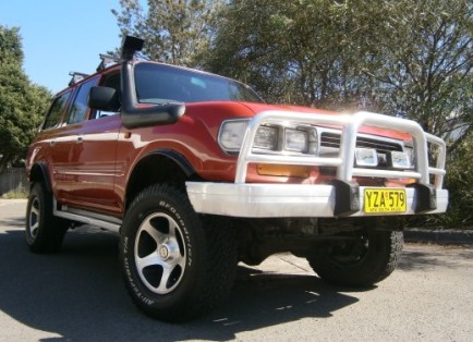 used toyota land-cruiser for sale with bull bars