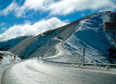 Great Alpine Way during winter
