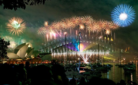 The New Year's Fireworks are one of the best festivals in Australia