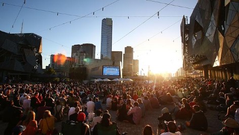 Best festival Australia: Federation Square in Melbourne offers several festivities over the year!!