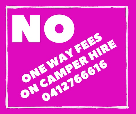 No one way fees on campervan hire