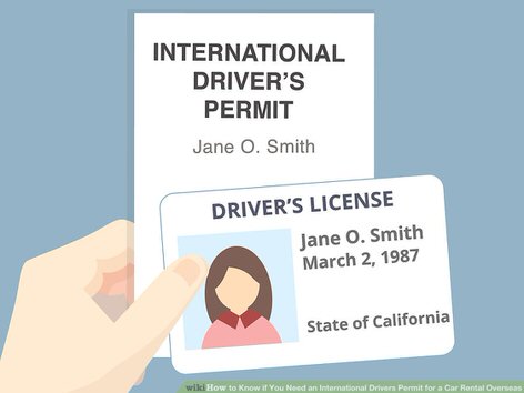 Image showing International Driving Permit for campervan hire in Australia