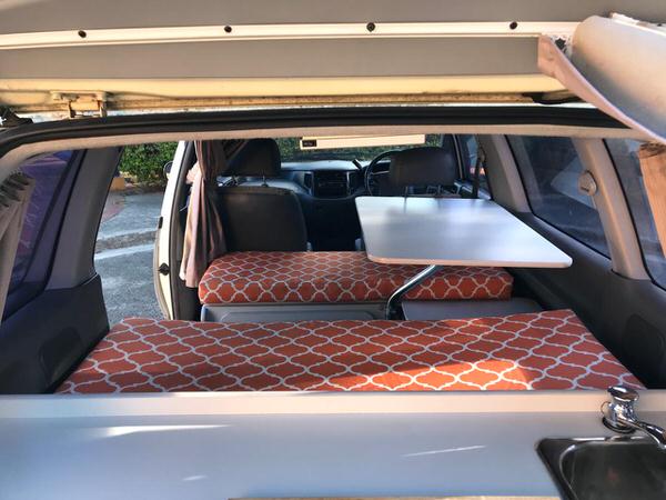 Toyota mini campervan - inside the camper