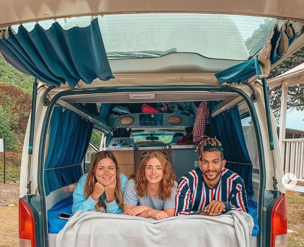 Toyota Hiace Campervan for sale - double bed big enough for three people