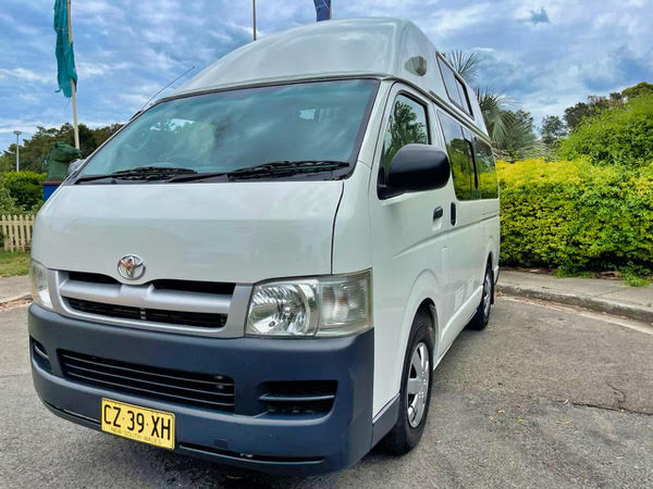 Toyota Hiace Campervan for sale with warranty in Sydney - front view