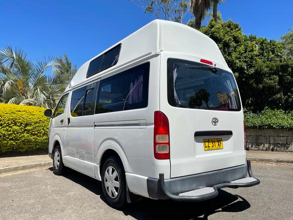 Used Toyota Hiace Campervan for sale - view from back of the vehicle