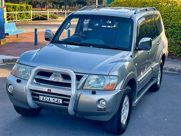 Mitsubishi Pajero for sale from Travelwheels Campervans - 2003 Automatic 3.5L model - photo showing the front passengers side angle view