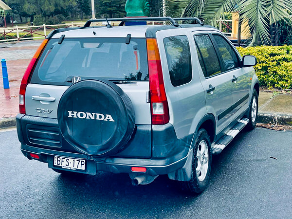 Used SUV for sale - Honda CRV + Optional Roof Top Tent available to purchase - Photo shows the rear drivers side angle view