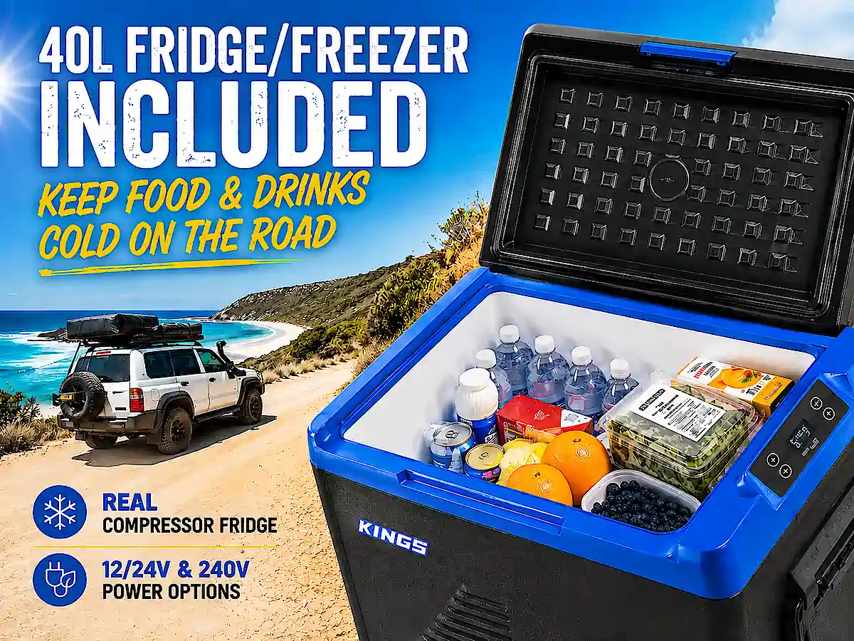 Réfrigérateur Adventure Kings 40 litres inclus avec le Mitsubishi Pajero