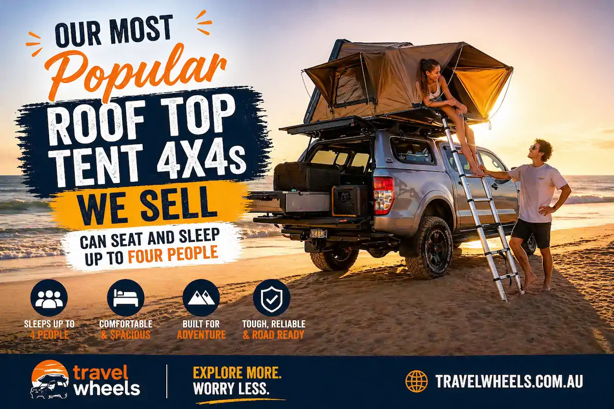 Most popular 4x4 roof top tent we sell in Sydney at Travelwheels