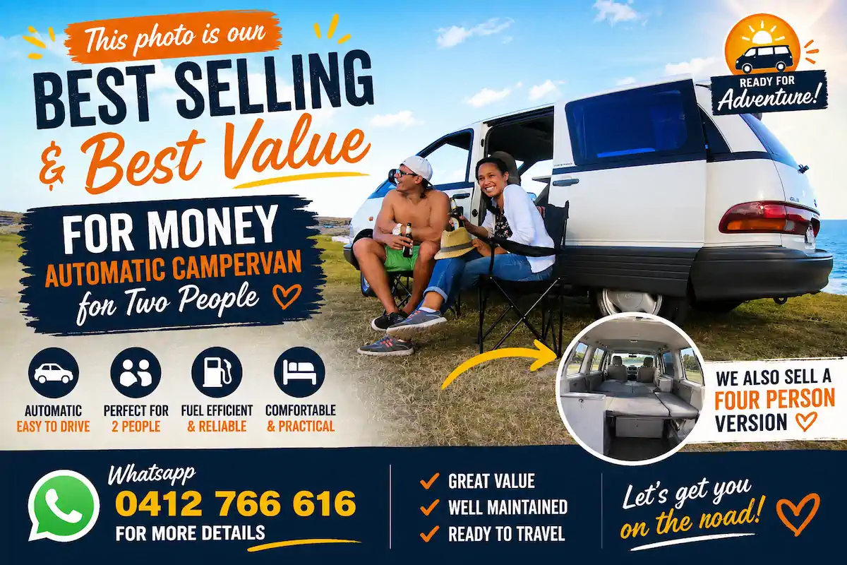 Best selling used automatic campervan we sell in Sydney at Travelweels