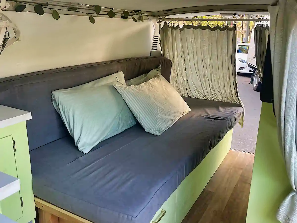 Toyota campervan for sale at Travelwheels Campervans - comfortable lounge area