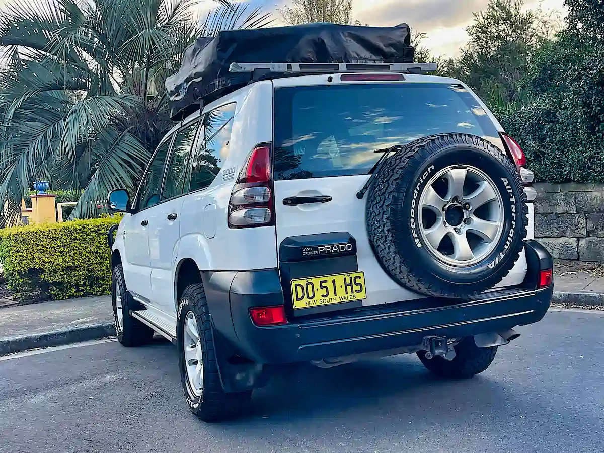 Used Toyota Prado for sale - rear passenger side view