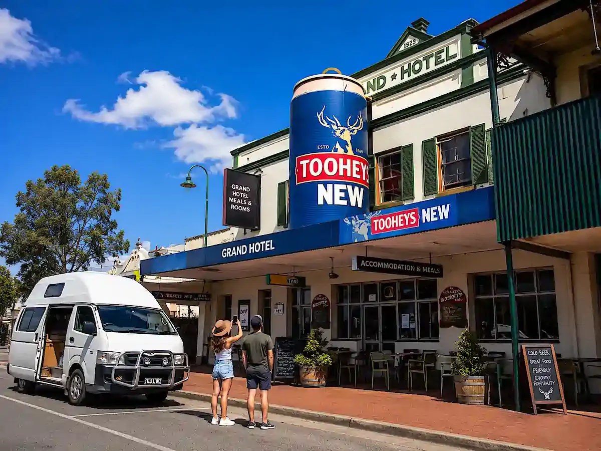 Customer photo of the big beer car NSW from Big Things of Australia series