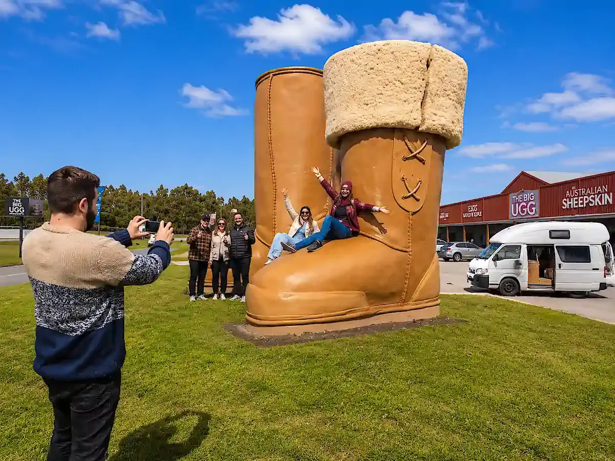 Customer photo of the Big Ugg Boot from the big things in Australia series
