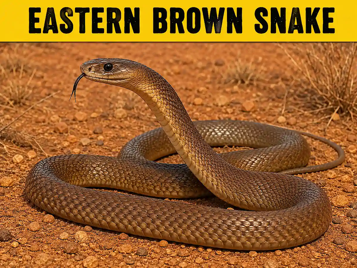 Eastern Brown Snake one of the most dangerous animals in Australia