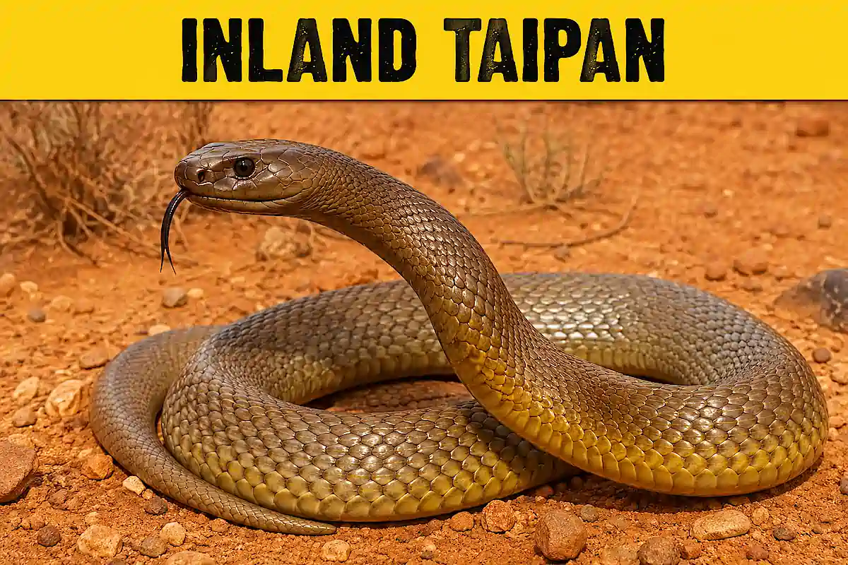 Inland taipan snake, one of the most venomous snakes in Australia