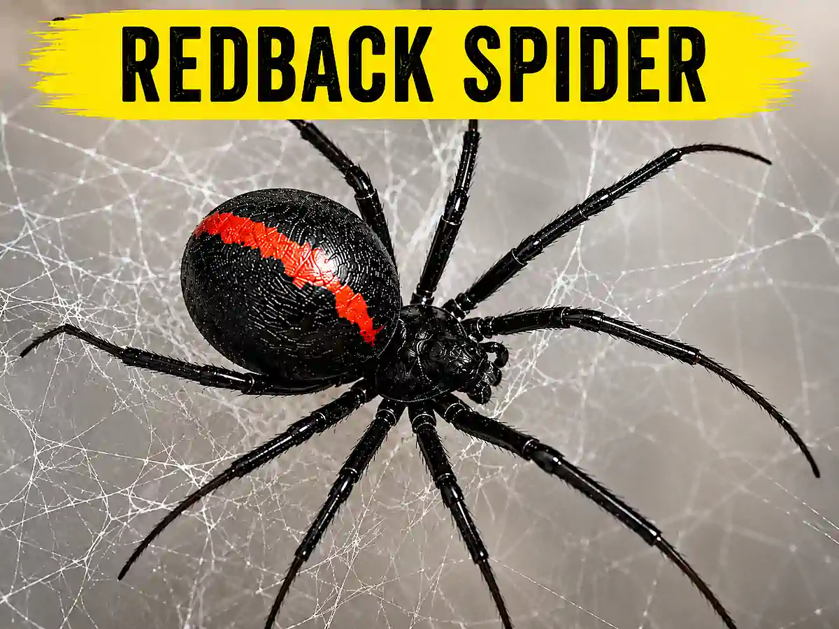 Dangerous Animals in Australia series - Redback Spider!