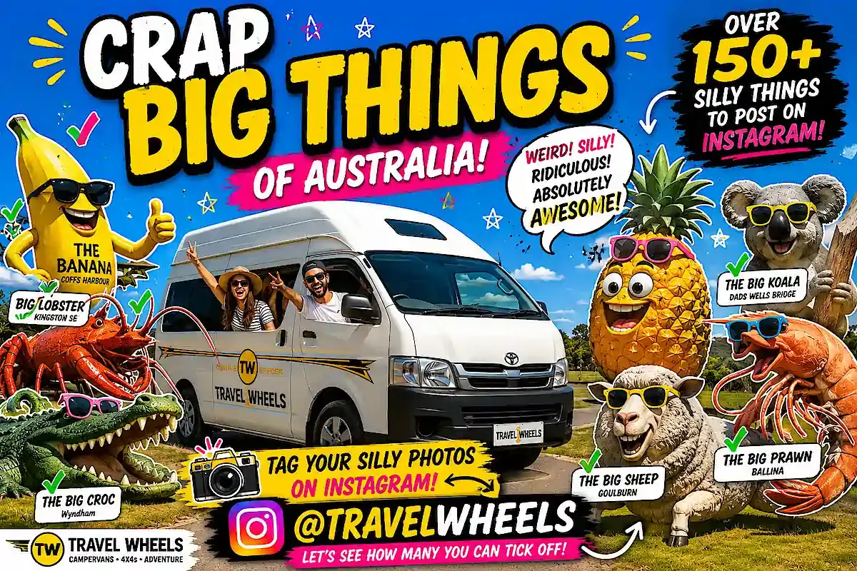 Crap Big Things in Australia - infographic showing the major crap big things you can see