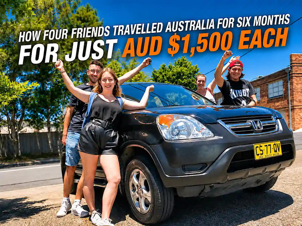 Four friends bought 4x4 from Travelwheels and explored Australia for $1500 each! 