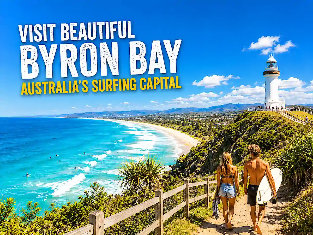 Visit Beautiful Byron Bay - Australia's surf capital from Sydney to Cairns Route Planner guide from Travelwheels