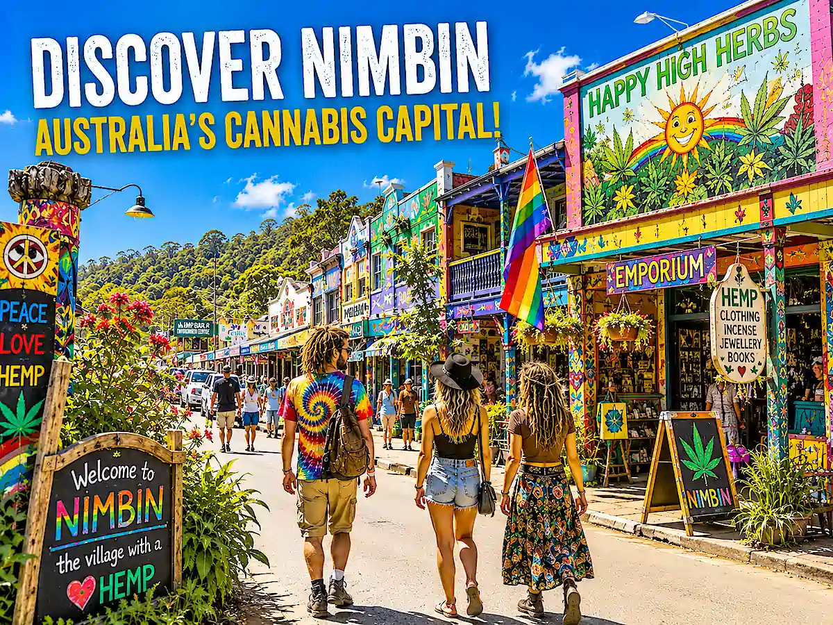 Visit Nimbin Australia Cannabis Capital from Sydney to Cairns Route Planner guide