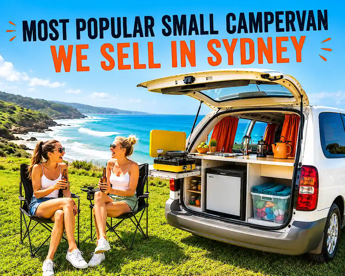2 Person campervan for sale in Sydney - most popular small campervan we sell at Travelwheels Campervans