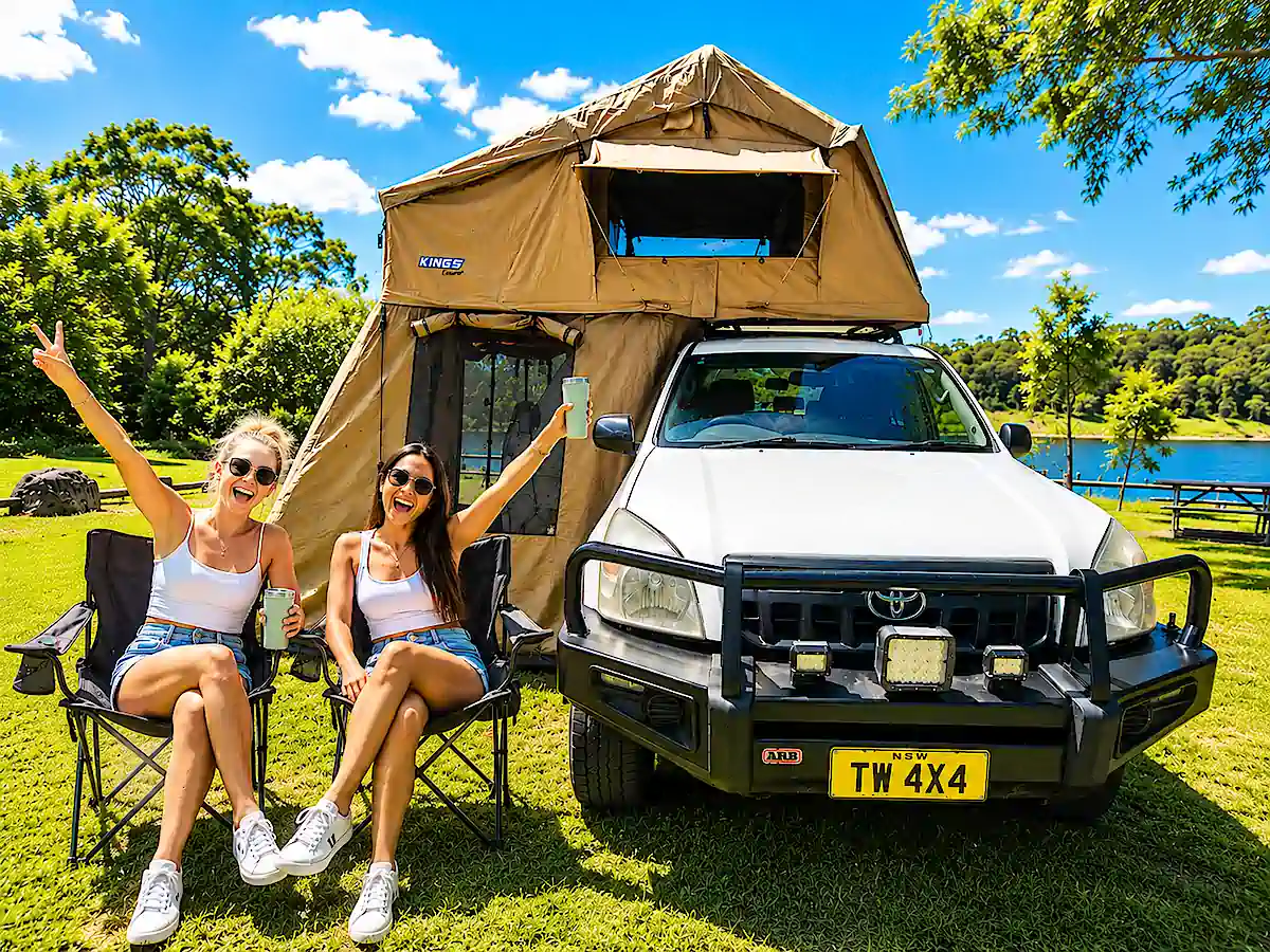 Customer review of a Toyota Landcruiser with roof tent purchased from Travelwheels Campervans Sydney 2026