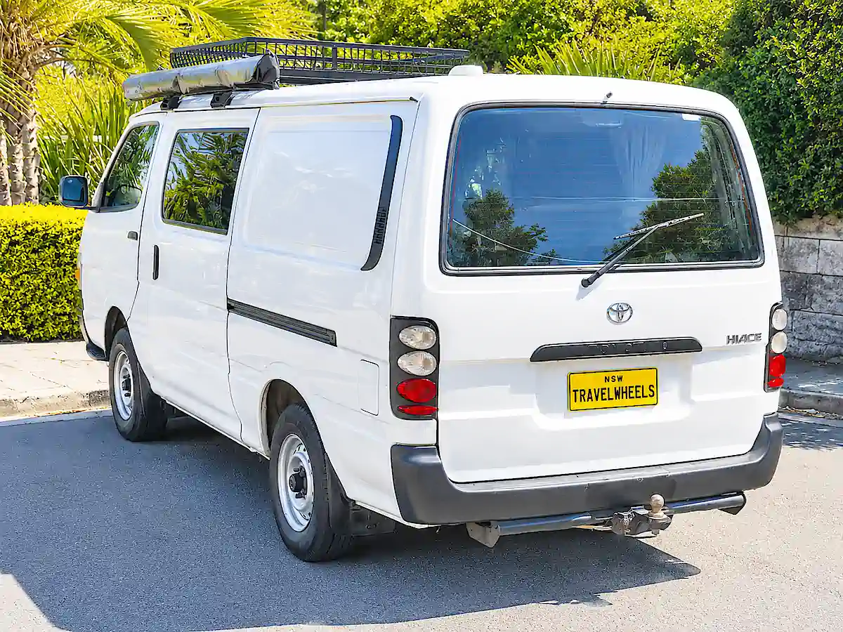 Toyota Campervan for sale in Sydney - rear passenger side view