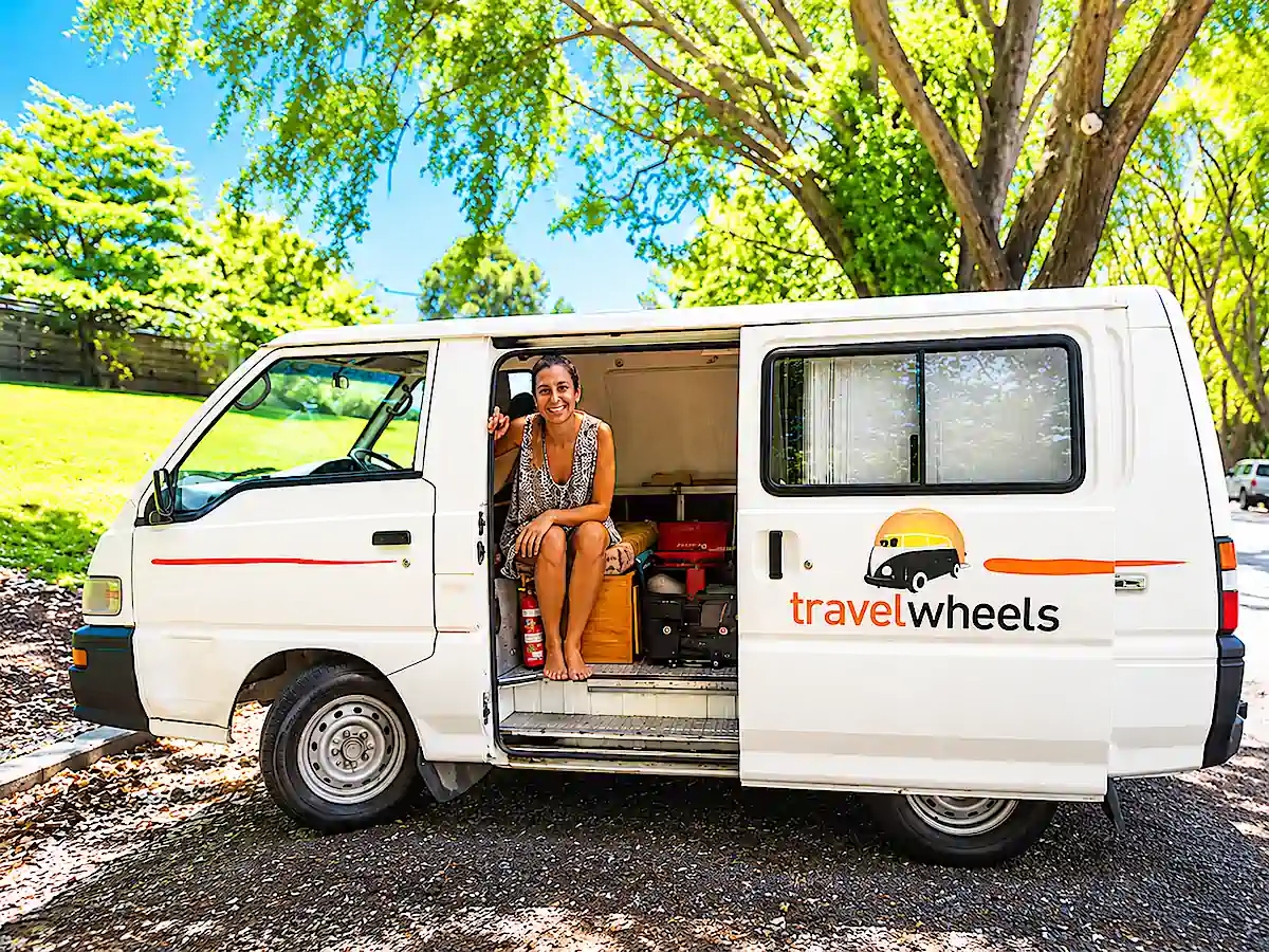 backpacker campervan for sale - customer review travelled Australia on her own in the campervan from Travelwheels