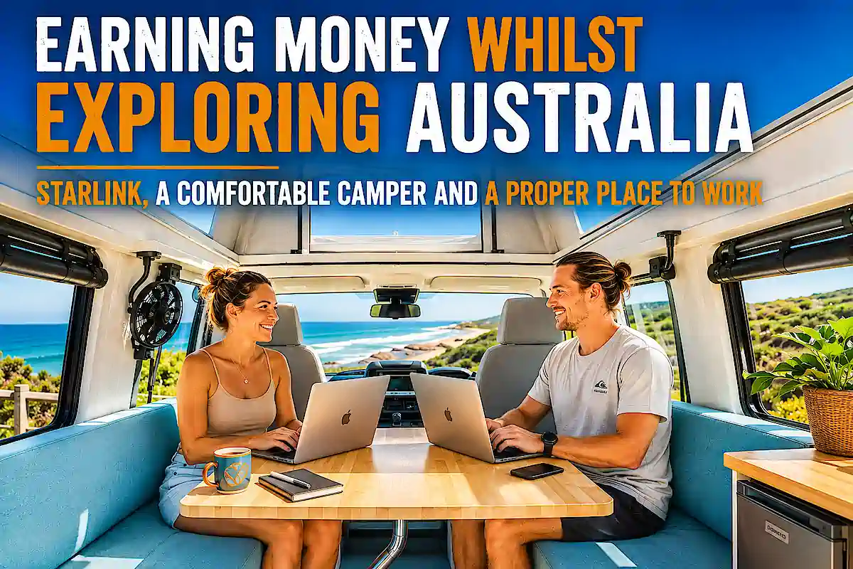 customer review for Toyota pop top campervan purchased by two digital nomads