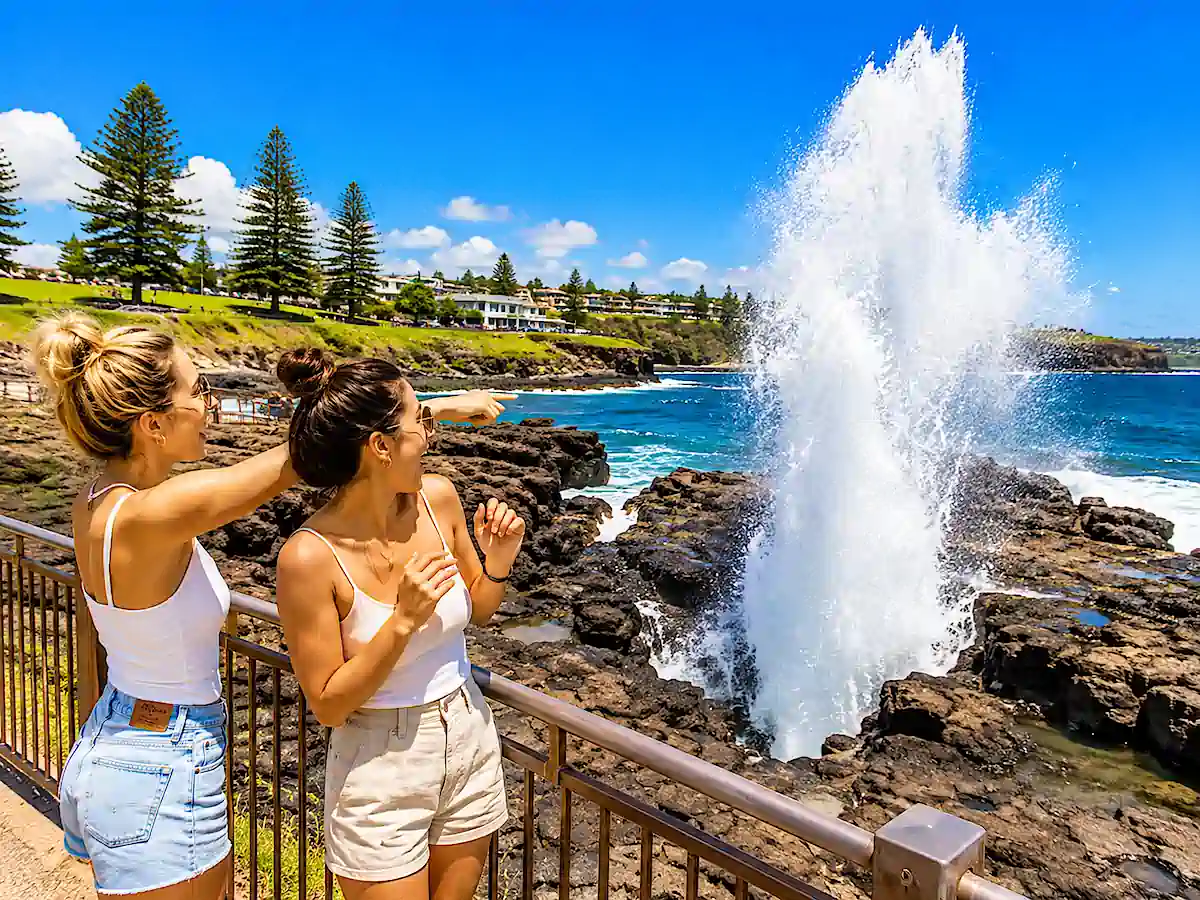 Sydney to Jervis Bay road trip – watching the famous Kiama Blowhole erupt