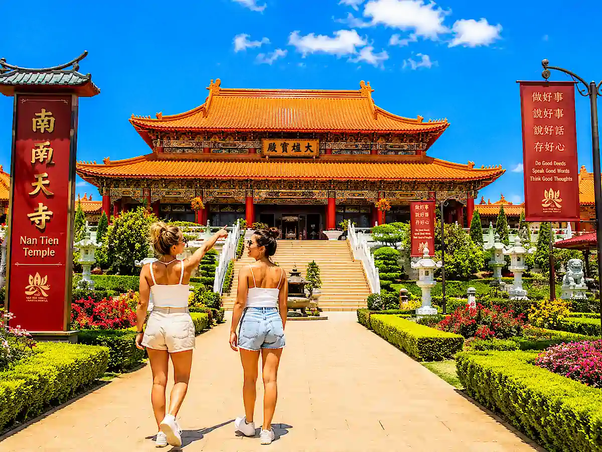 Sydney to Jervis Bay road trip – visiting Nan Tien Temple largest Buddhist temple in Southern Hemisphere near Wollongong