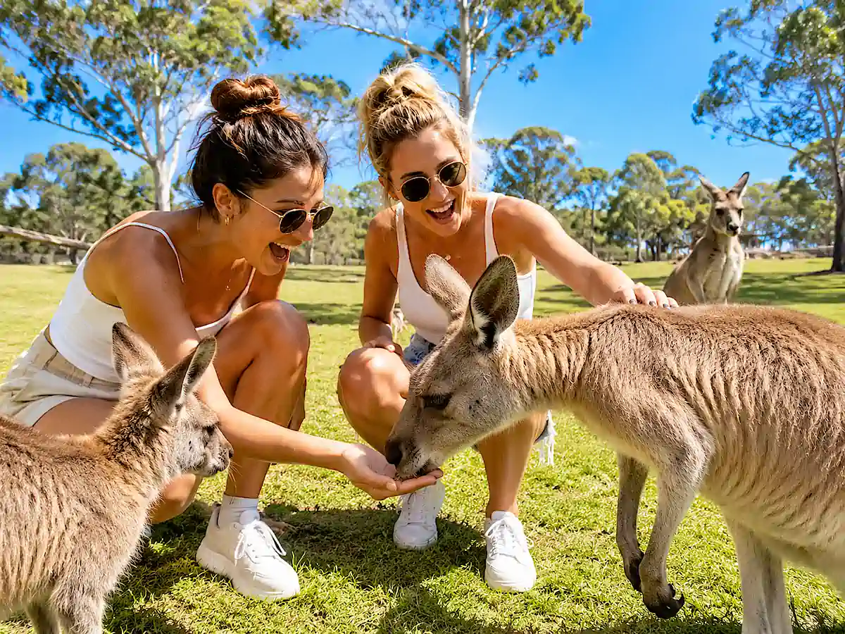 Sydney to Jervis Bay road trip – hand-feeding kangaroos at Symbio Wildlife Park
