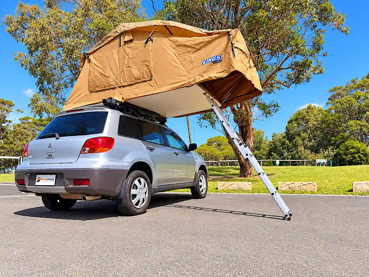 Roof Tent SUV for sale - rear driver side view with ladder