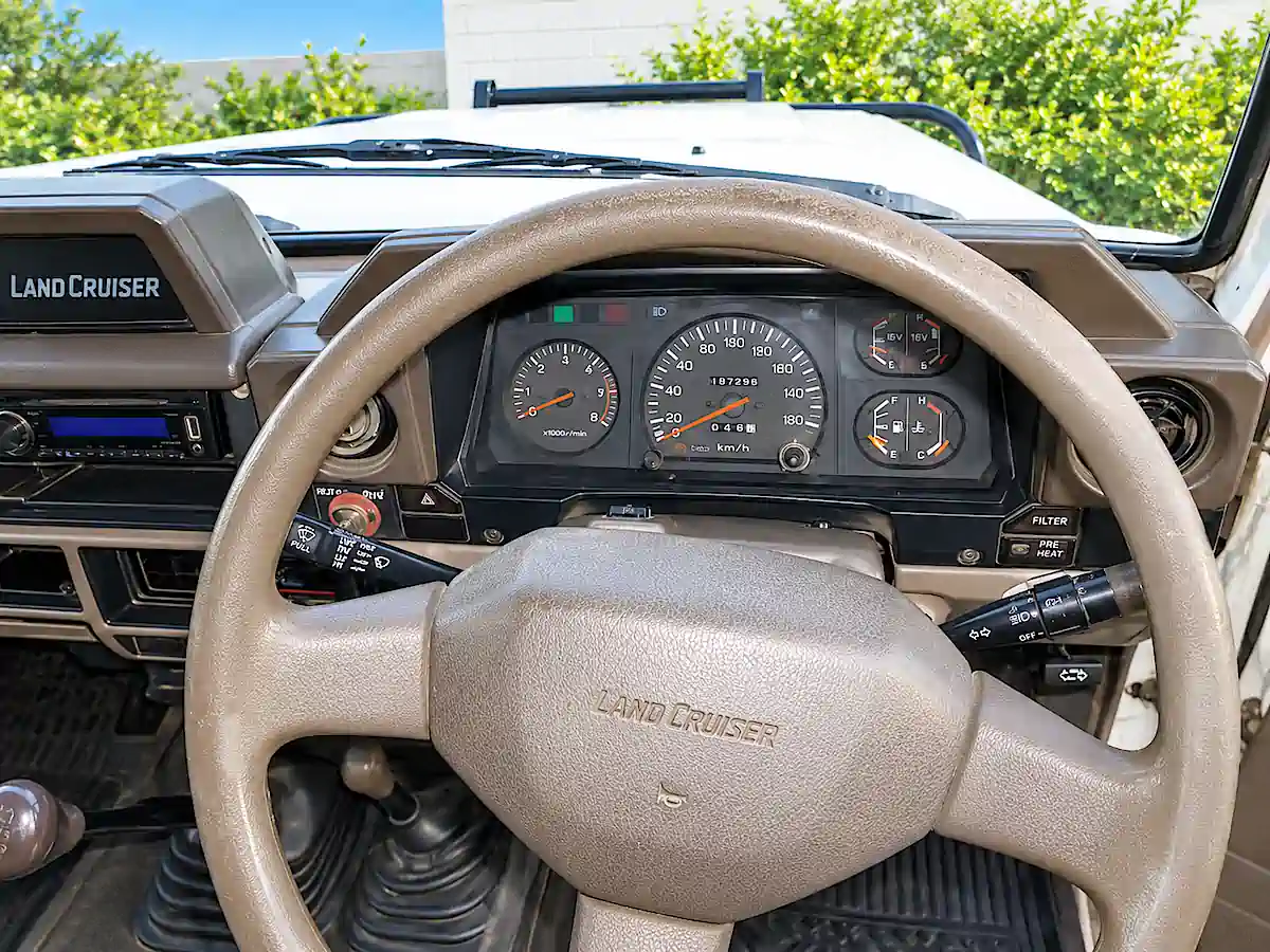 Used Toyota Landcrusier for sale - view from driver seat