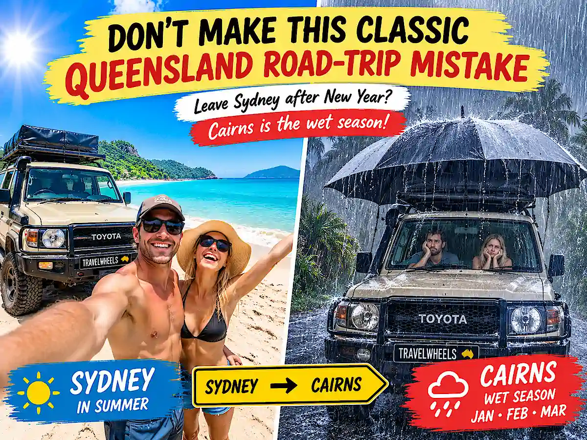 Best time to visit Queensland – Sydney to Cairns wet season road trip warning