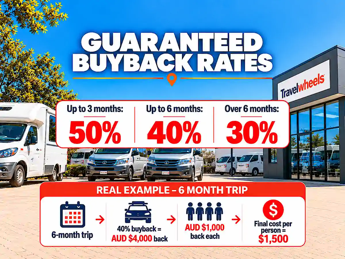 Travelwheels Rückkaufgarantie für Campervans und 4x4 Fahrzeuge in Sydney